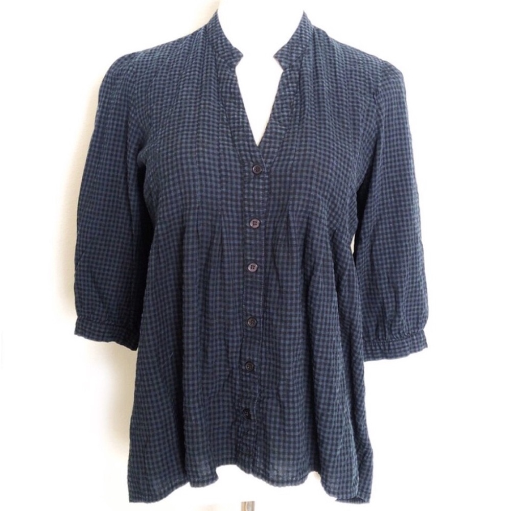 Peasant Boho Cottage Core Peasant Nicolette Prairie Core Plaid Teal Back…